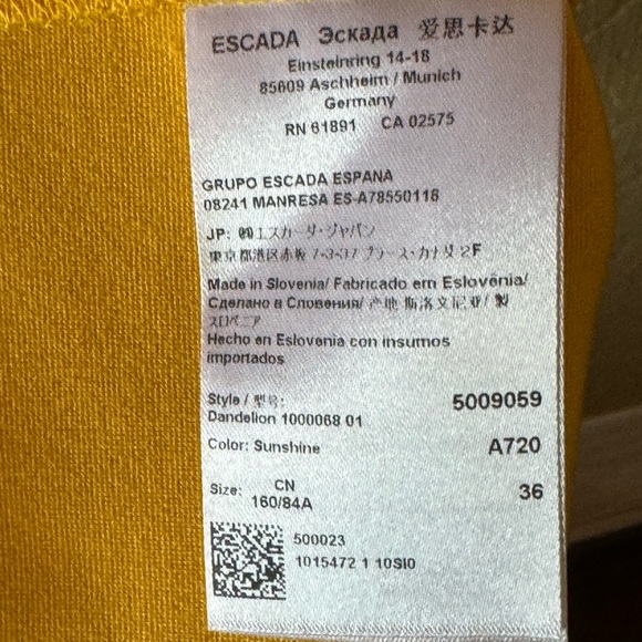 Escada Colorblock Pattern Midi Length Dress - Picture 5 of 12